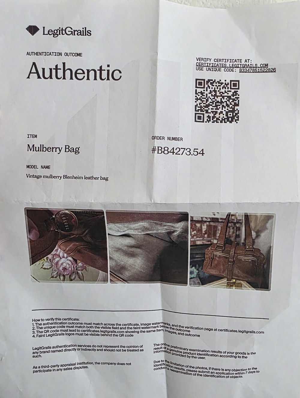 Authentic Vintage Mulberry Blenheim Leather Bag - Picture 17 of 17